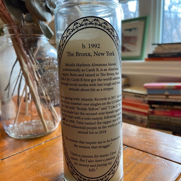 Cardi B Prayer Candle - Picture 2 of 3